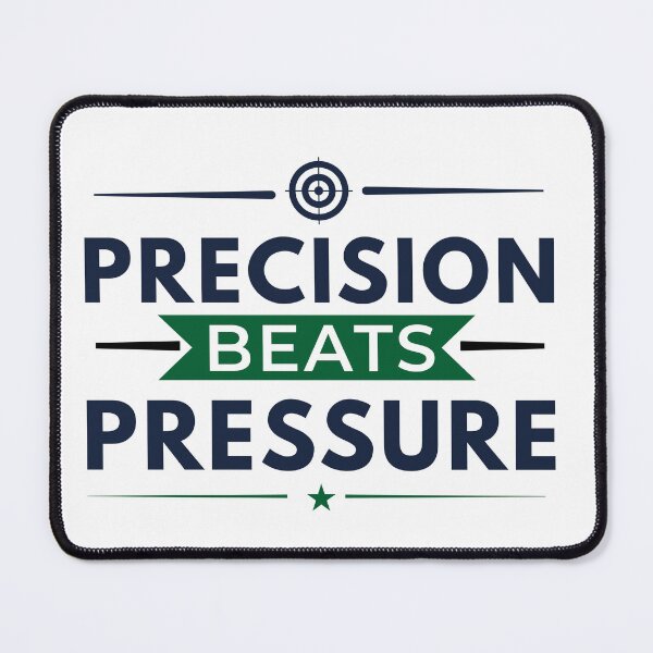 Item preview, Precision Beats Pressure | CPA & Finance Typography Shirt designed and sold by FCA SIR MERCH .