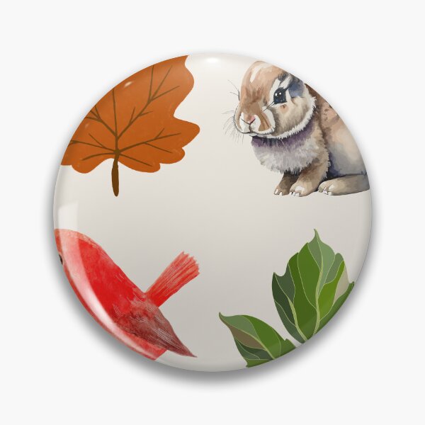 Item preview, Watercolor Pattern of Autumn Forest Animals and Dried Leaves designed and sold by TheCozyDesk.
