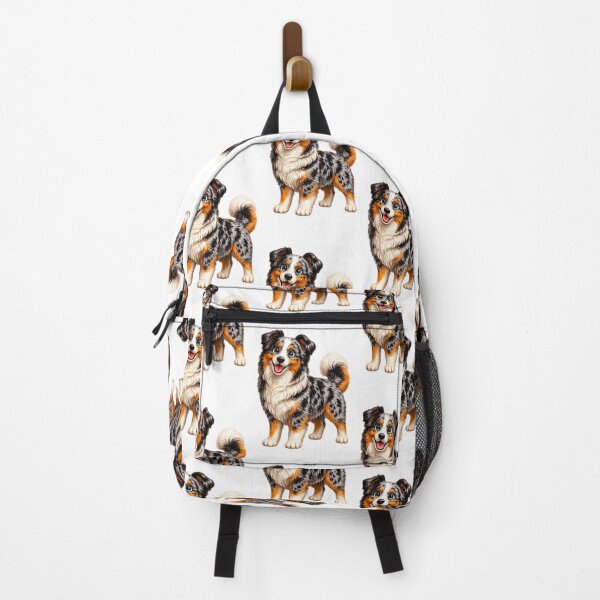 Item preview, Cute Australian Shepherd Puppy Illustration  designed and sold by BackgroundND.