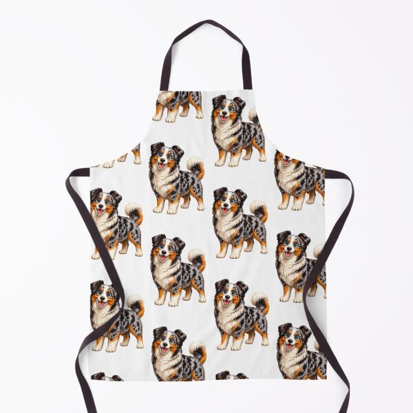 Item preview, Cute Australian Shepherd Puppy Illustration designed and sold by BackgroundND.