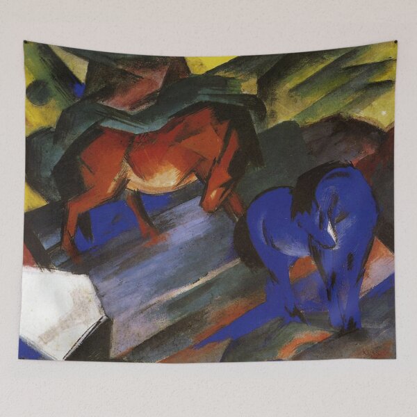Item preview, Red and Blue Horse (1912) by Franz Marc designed and sold by PureVintageLove.