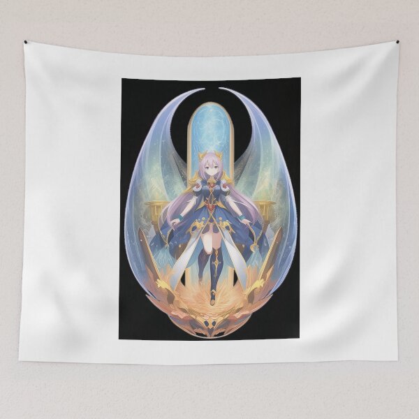 Item preview, Digital Art - Ethereal Female Character, Manga Illustration with Golden Motifs designed and sold by AnimeShin.