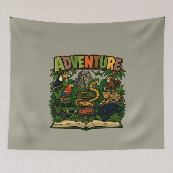 Item preview, Adventure – Explore Discover Survive Jungle Adventure T-Shirt designed and sold by Aimetoi.
