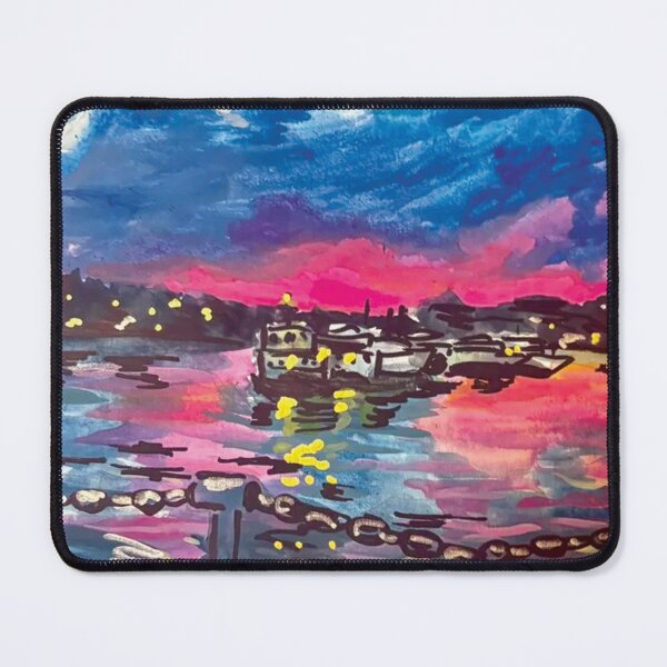 Item preview, Pink Sunset on the Water designed and sold by TheArtyHarpy.