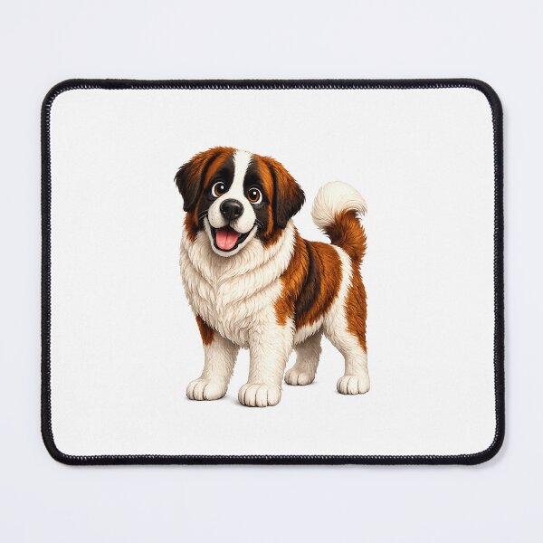 Item preview, Cute Saint Bernard Puppy Illustration  designed and sold by BackgroundND.