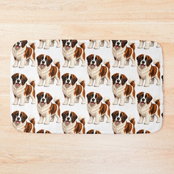 Item preview, Cute Saint Bernard Puppy Illustration  designed and sold by BackgroundND.