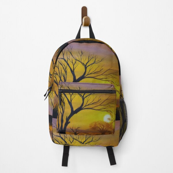Item preview, Serene Safari Sunset Silhouette Acrylic Painting designed and sold by MyArtYourProducts.