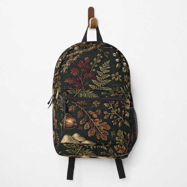 Item preview, Vintage Dark Forest Fungi And Fern Pattern designed and sold by Thai Vibe Studio.