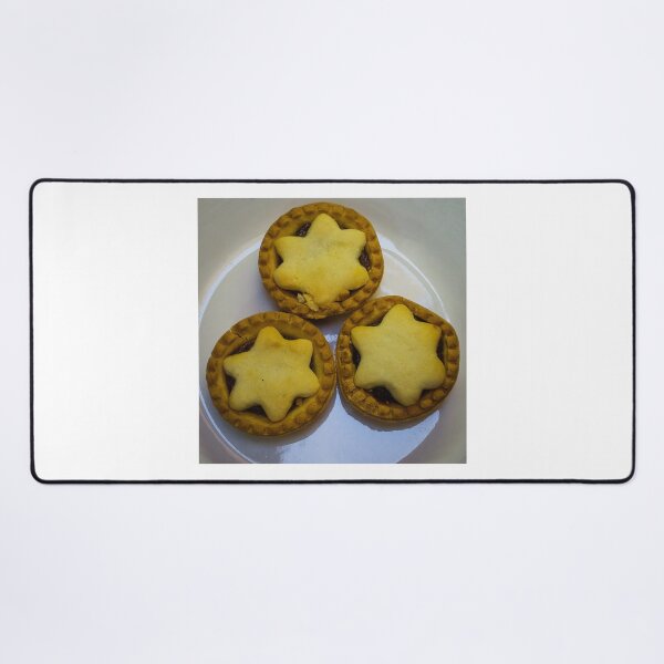 Item preview, Star-Topped Mince Pies On Plate — Festive Homemade Christmas Tarts For Holiday Dessert designed and sold by Nmallia.