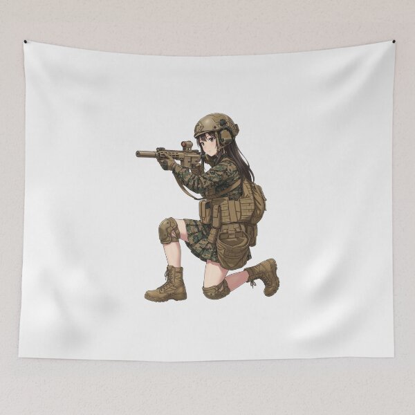 Item preview, Tactical School Girl - Anime Special Ops designed and sold by RAWLIFEGRAPHIC.