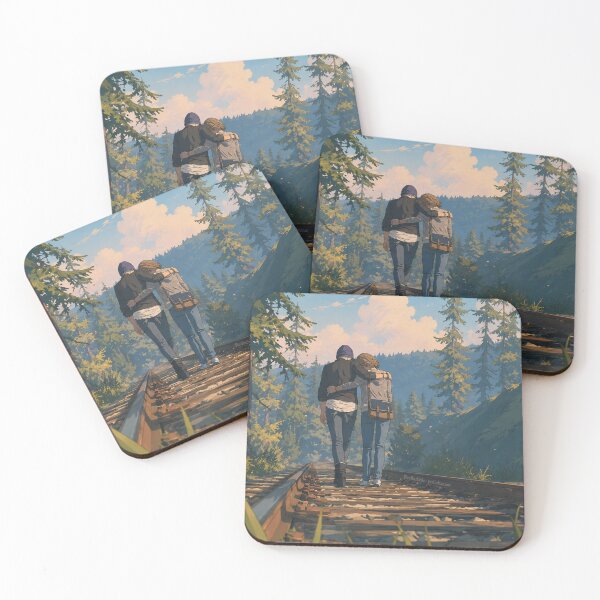 Item preview, Max and Chloe Walking on Railroad designed and sold by polisbazaar.