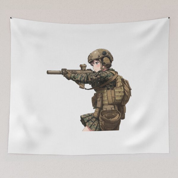 Item preview, Tactical School Girl - Anime Special Ops designed and sold by RAWLIFEGRAPHIC.