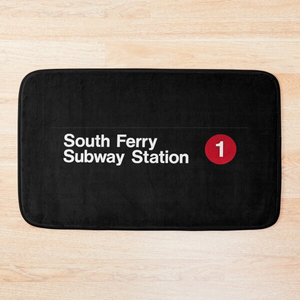Item preview, South Ferry Subway Station Minimal Transit Sign designed and sold by PlanetEye Designs.