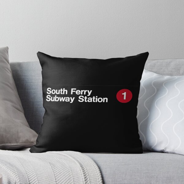 Item preview, South Ferry Subway Station Minimal Transit Sign designed and sold by PlanetEye Designs.