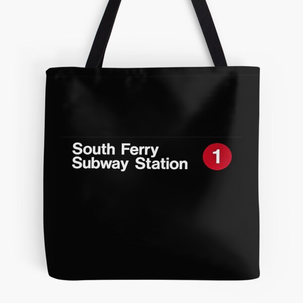 Item preview, South Ferry Subway Station Minimal Transit Sign designed and sold by PlanetEye Designs.