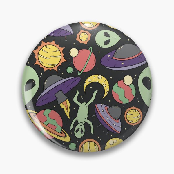 Item preview, Aliens in Outer Space designed and sold by sustainablyjill.