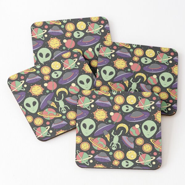 Item preview, Aliens in Outer Space designed and sold by sustainablyjill.