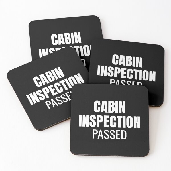 Item preview, Cabin Inspection Passed (White) designed and sold by ShipCrewNation.