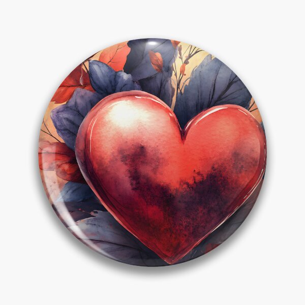 Item preview, Hearts 40 - Heart of Autumn Watercolor Art designed and sold by NikaNavi.