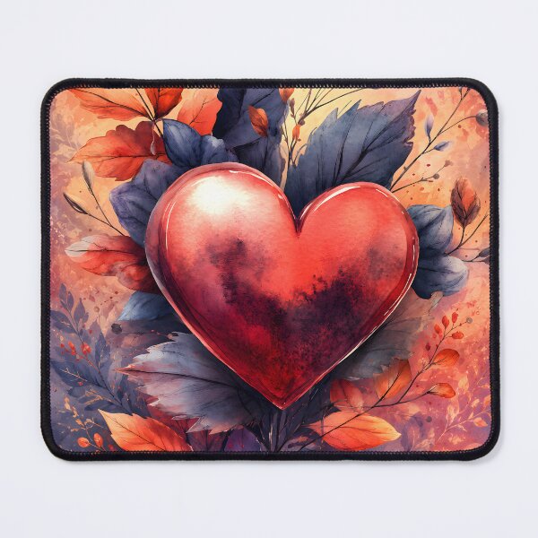 Item preview, Hearts 40 - Heart of Autumn Watercolor Art designed and sold by NikaNavi.