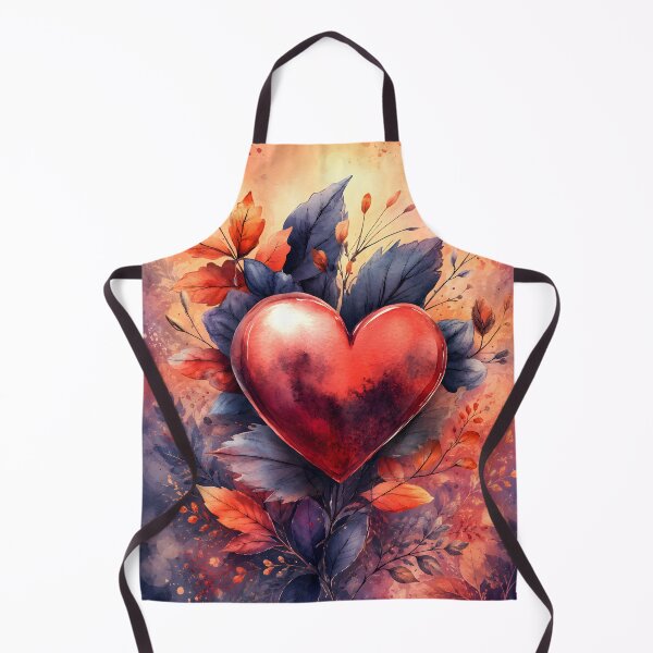 Item preview, Hearts 40 - Heart of Autumn Watercolor Art designed and sold by NikaNavi.