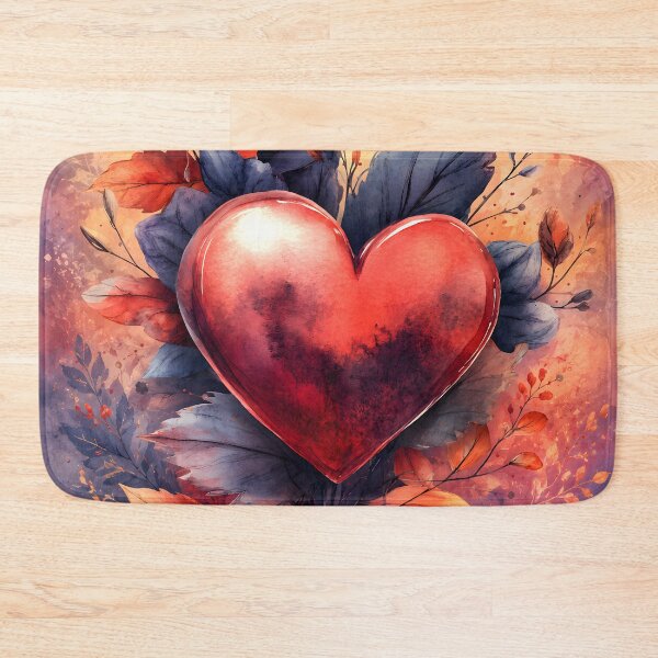 Item preview, Hearts 40 - Heart of Autumn Watercolor Art designed and sold by NikaNavi.