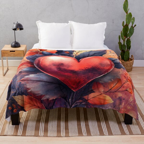 Item preview, Hearts 40 - Heart of Autumn Watercolor Art designed and sold by NikaNavi.