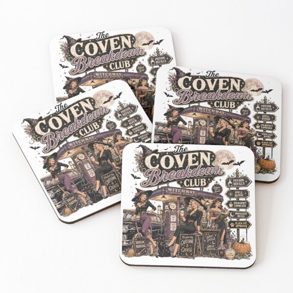Item preview, The Coven Breakdown Club – Retro Witch Service Station Halloween Design designed and sold by TVPS17.
