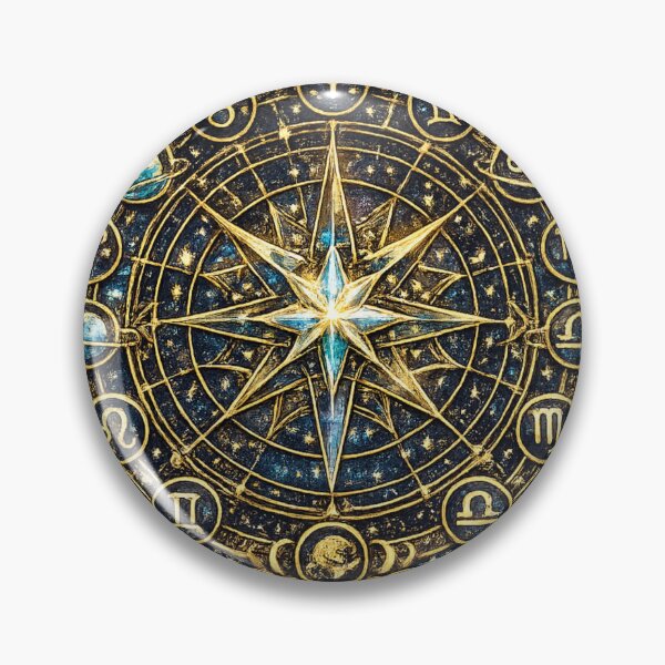 Item preview, Zodiac Compass Wheel | Celestial Astrology Navigation Design designed and sold by irfanshikh.