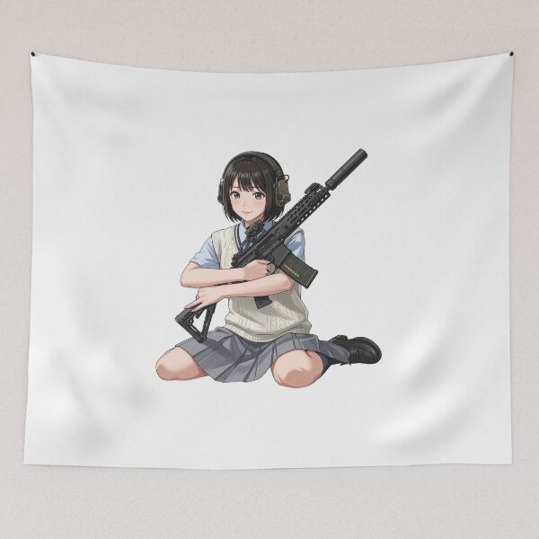 Item preview, Tactical School Girl - Anime Special Ops designed and sold by RAWLIFEGRAPHIC.
