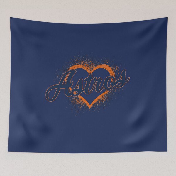 Item preview, Vintage Astros Heart Orange Bleeding Retro Baseball Team Spirit designed and sold by RockTheFeal.