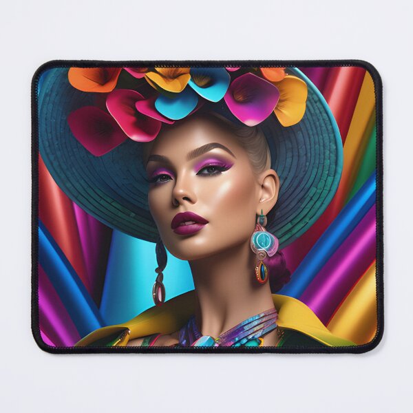 Item preview, Vintage Chic Rainbow Fashion Pride Portrait designed and sold by whimsiqueer.