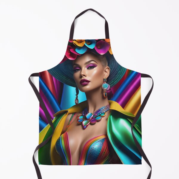 Item preview, Vintage Chic Rainbow Fashion Pride Portrait designed and sold by whimsiqueer.