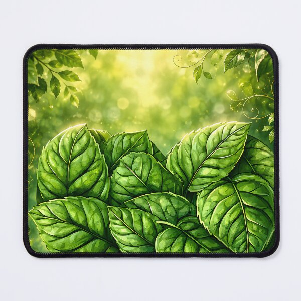 Item preview, Hearts 41 - Green Leaf Heart in Sunlit Forest designed and sold by NikaNavi.