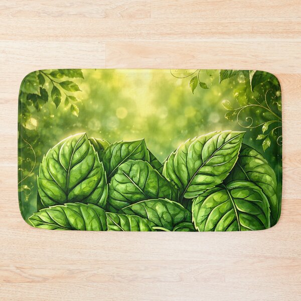 Item preview, Hearts 41 - Green Leaf Heart in Sunlit Forest designed and sold by NikaNavi.