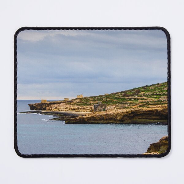 Item preview, Rocky Coastal Cliff Over Turquoise Ocean Waves With Eroded Limestone Seascape designed and sold by Nmallia.