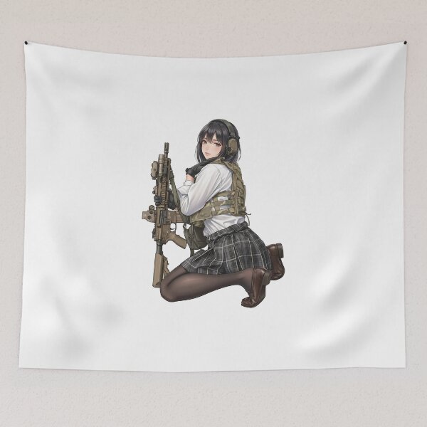 Item preview, Tactical School Girl - Anime Special Ops designed and sold by RAWLIFEGRAPHIC.