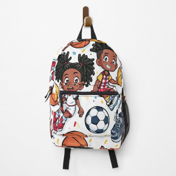 Item preview, Athletic Kids Sports And Locs Print Pattern designed and sold by RichardRags.
