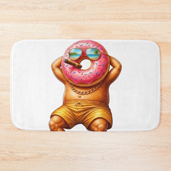 Item preview, Chill Donut Chilling in Sunglasses & Gold Chain - Cool Donut Character Design designed and sold by INVIKETOS.