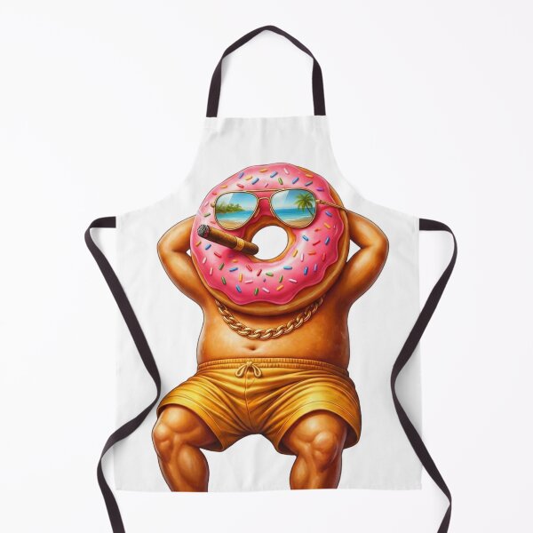 Item preview, Chill Donut Chilling in Sunglasses & Gold Chain - Cool Donut Character Design designed and sold by INVIKETOS.