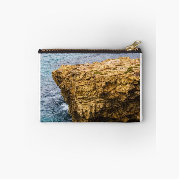 Item preview, Rocky Coastal Cliff Over Turquoise Ocean Waves With Eroded Limestone Seascape designed and sold by Nmallia.