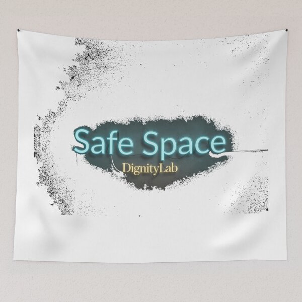 Item preview, Safe Space Dignity Lab Modern Typography Art  designed and sold by DignityLab.