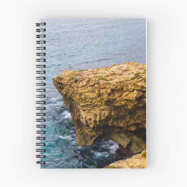 Item preview, Rocky Coastal Cliff Over Turquoise Ocean Waves With Eroded Limestone Seascape designed and sold by Nmallia.