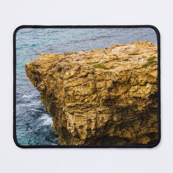 Item preview, Rocky Coastal Cliff Over Turquoise Ocean Waves With Eroded Limestone Seascape designed and sold by Nmallia.
