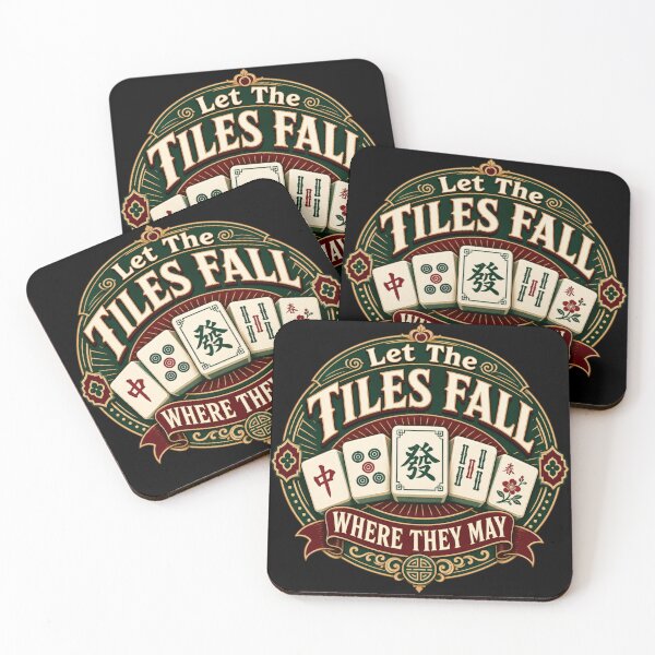 Item preview, Mahjong Player Let The Tiles Fall Where They May designed and sold by NovaNookStudio.