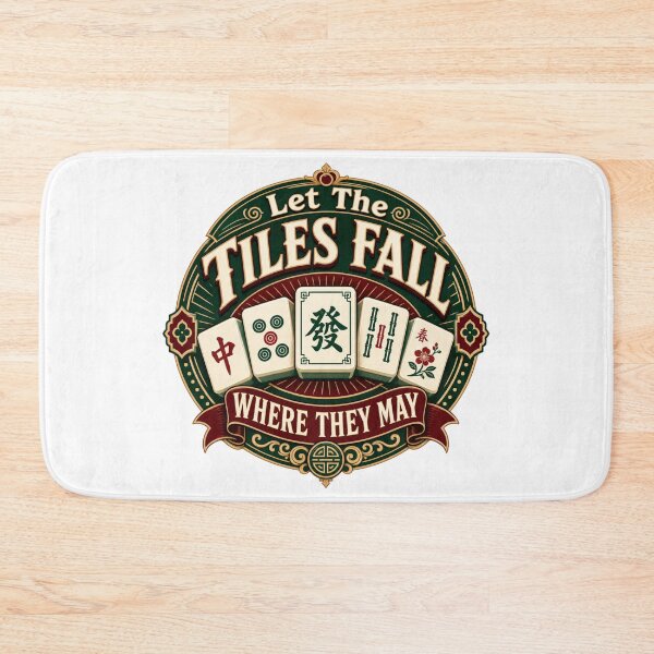 Item preview, Mahjong Player Let The Tiles Fall Where They May designed and sold by NovaNookStudio.