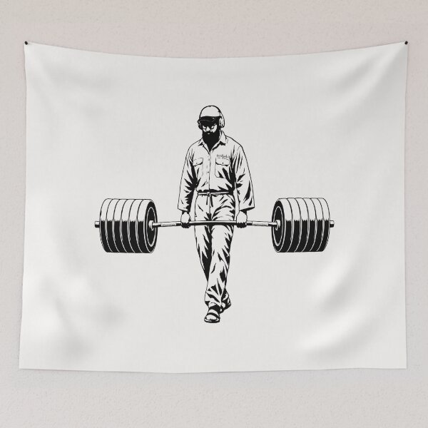 Item preview, simple silhouette Anatoly meme - I Am Sorry Can I Clean Here - deadlift walk | Internet Fun Gym Prank Black designed and sold by ZechJohnRB.