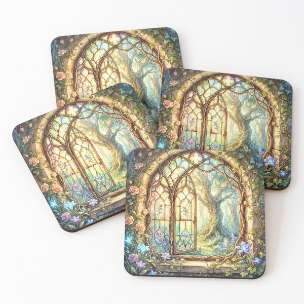 Item preview, Enchanted Fairy Window Woodland Portal designed and sold by Storybook Botanica.