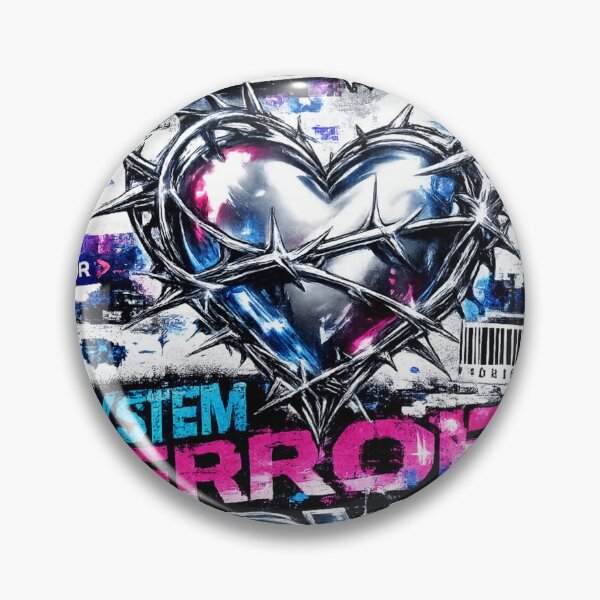 Item preview, Matrix Cyber Heart Y2K Sticker Anti Design Tribal Art designed and sold by zdzdesigner.