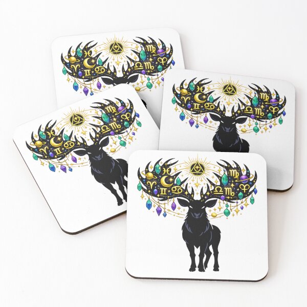Item preview, Celestial Zodiac Stag | Mystical Astrology Deer Constellation Design designed and sold by irfanshikh.
